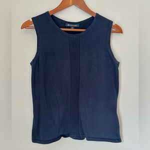 Women’s Brooks Brothers Cotton Knit Tank Sleeveless Sweater Top Medium
